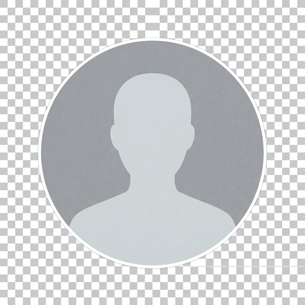 Gray user profile silhouette placeholder on web page